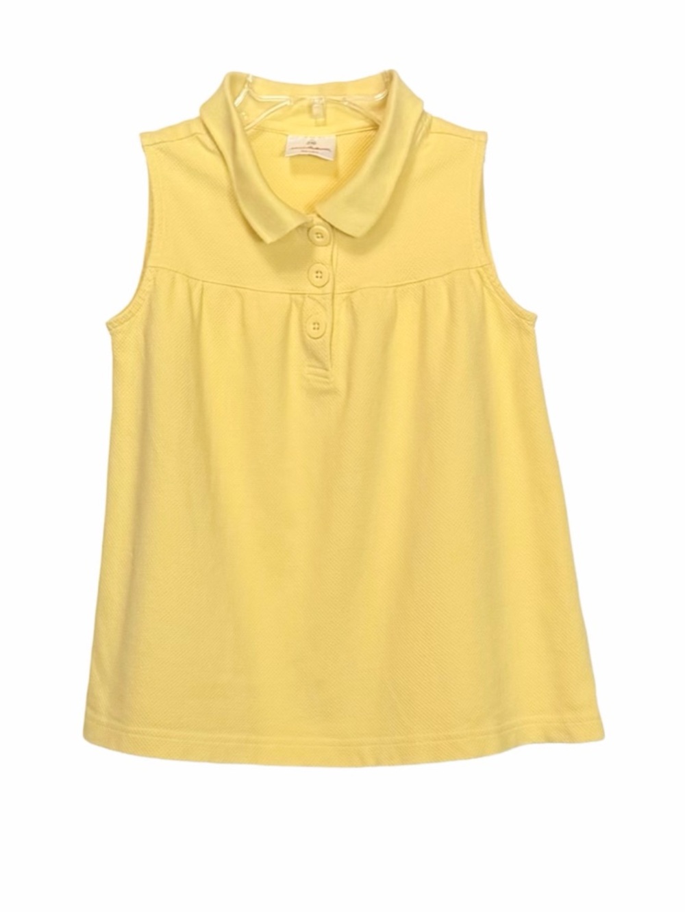 Hanna Andersson Vintage Sleeveless Cotton Mesh Polo Dress